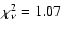 $\chi^2_\nu = 1.07$