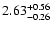 $\rm 2.63^{+0.56}_{-0.26}$