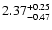 $\rm 2.37^{+0.25}_{-0.47}$