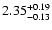 $\rm 2.35^{+0.19}_{-0.13}$