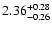 $\rm 2.36^{+0.28}_{-0.26}$