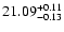 $\rm 21.09^{+0.11}_{-0.13}$