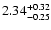 $\rm 2.34^{+0.32}_{-0.25}$