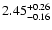 $\rm 2.45^{+0.26}_{-0.16}$