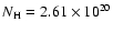 $N_{\rm H} = 2.61 \times 10^{20}$