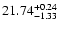 $\rm 21.74^{+0.24}_{-1.33}$