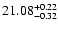 $\rm 21.08^{+0.22}_{-0.32}$
