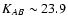 $K_{AB} \sim 23.9$