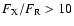 $F_{\rm X}/F_{\rm R} > 10$