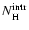 $N_{\rm H}^{\rm intr}$