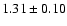 $1.31\pm0.10$