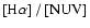 $\left [{\rm H}\alpha \right ]/\left [{\rm NUV}\right ]$
