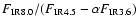 ${F_{\rm IR8.0}/(F_{\rm IR4.5}-\alpha F_{\rm IR3.6}})$