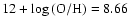 $12+\log{({\rm O/H})}=8.66$