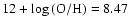 $12+\log{({\rm O/H})}=8.47$