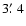 $3\hbox {$.\mkern -4mu^\prime $ }4$