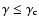 $\gamma \le \gamma _{\rm c}$