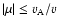 $\vert\mu \vert\le v_{\rm A}/v$