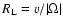 $R_{\rm L}=v/\vert\Omega \vert$