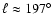 $\ell \approx 197\hbox{$^\circ$ }$