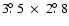 $3\hbox{$.\!\!^\circ$ }5~\times~2\hbox{$.\!\!^\circ$ }8$