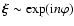 ${\vec{\xi}} \sim \exp ({\rm i}n\varphi)$