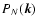 $P_N(\vec{k})$