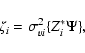 \begin{displaymath}
\zeta_i = \sigma_{vi}^2 \{ Z_i^* \Psi \} ,
\end{displaymath}