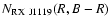 $N_{\rm RX~J1119}(R,B-R)$