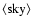 $\langle{\rm sky}\rangle$
