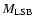 $M_{\rm LSB}$