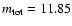 $m_{\rm tot}=11.85$