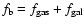 $f_{\rm b}=f_{\rm gas}+f_{\rm
gal}$