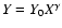 $Y=Y_{0} X^{\gamma}$