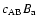 $c_{\rm
AB} B_{\rm a}$
