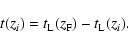 \begin{displaymath}%
t(z_{i}) = t_{\rm L}(z_{\rm F}) - t_{\rm L}(z_{i}).
\end{displaymath}