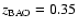 $z_{\rm {BAO}} = 0.35$