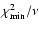 $\chi^2_{\rm min}/\nu$