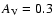 $A_{\rm V}=0.3$