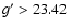 $g^\prime>23.42$