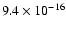 $9.4\times10^{-16}$