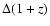 $\Delta(1+z)$