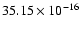 $35.15\times10^{-16}$