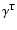 $\gamma^{\rm T}$