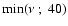 ${\rm
min}(\nu~;~40)$
