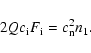 \begin{displaymath}2 Q c_{\rm i} F_{\rm i} = c_{\rm n}^2 n_1.
\end{displaymath}