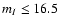 $m_I \leq 16.5$
