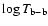 $\log T_{\rm b-b}$