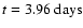 $t=3.96~ {\rm days}$