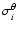 $\sigma^{\theta}_i$
